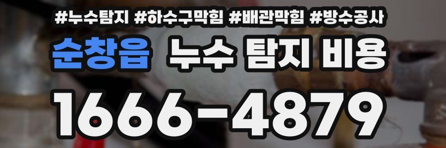 순창읍 누수 탐지 비용