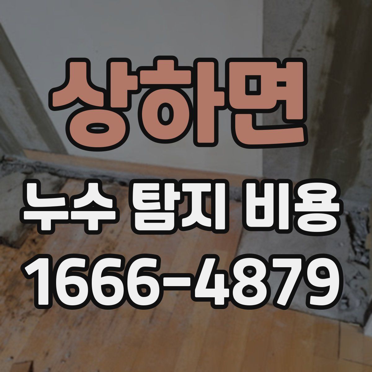 상하면 누수 탐지 비용
