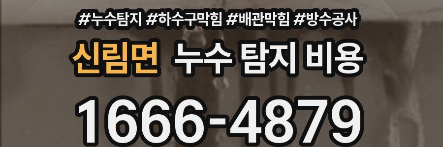 신림면 누수 탐지 비용