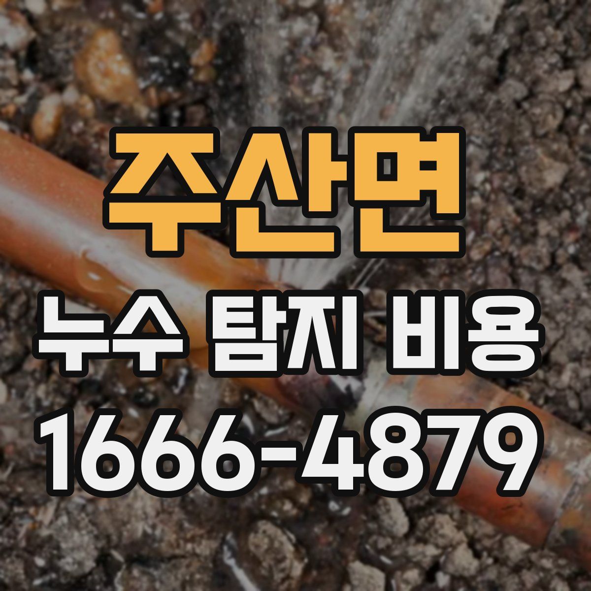 주산면 누수 탐지 비용