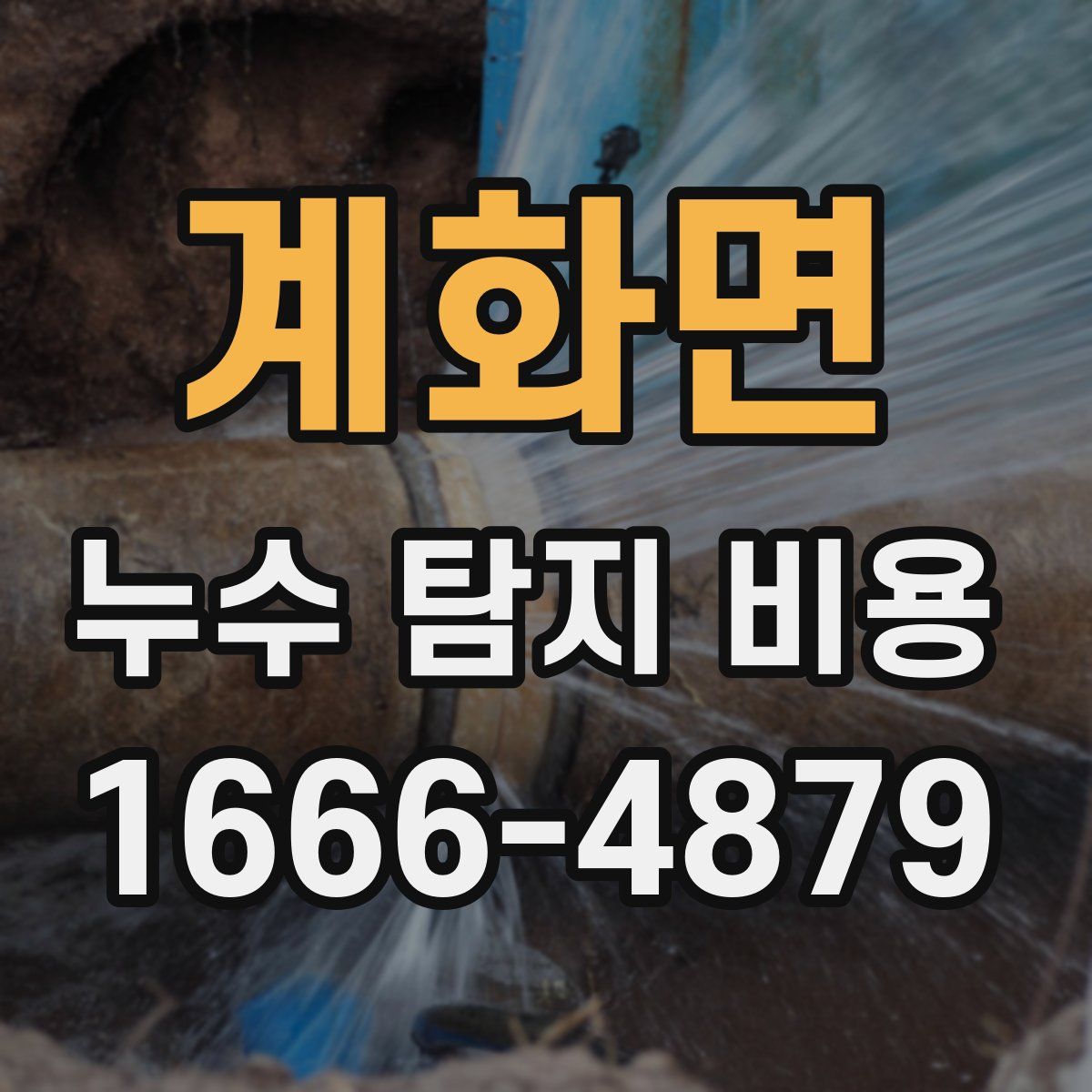 계화면 누수 탐지 비용
