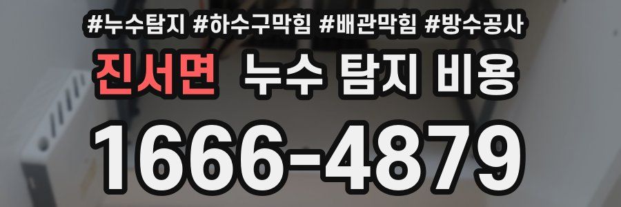 진서면 누수 탐지 비용