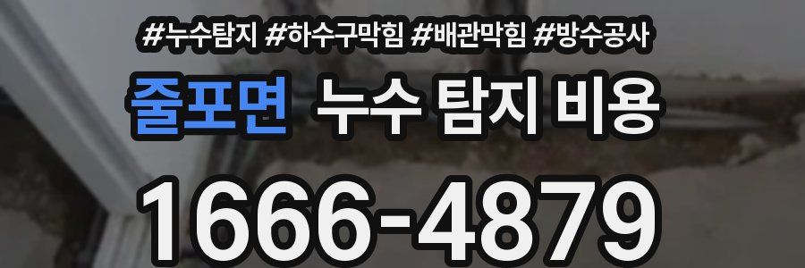 줄포면 누수 탐지 비용