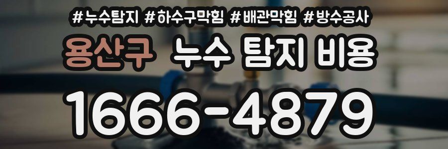 용산구 누수 탐지 비용