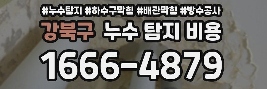 강북구 누수 탐지 비용