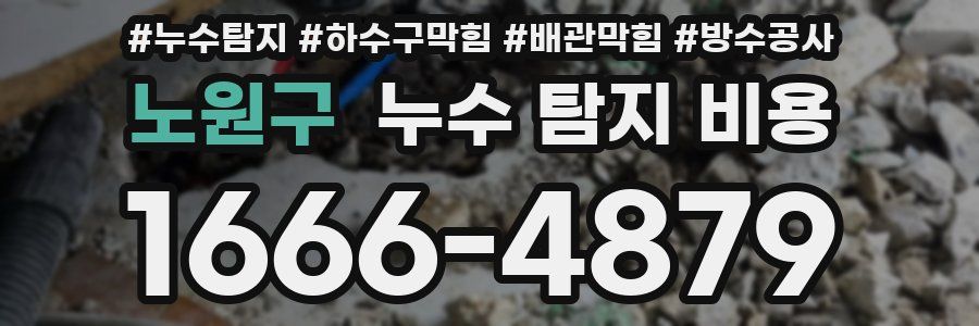 노원구 누수 탐지 비용