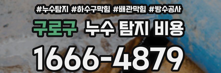 구로구 누수 탐지 비용