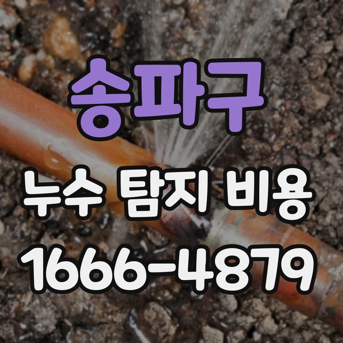 송파구 누수 탐지 비용