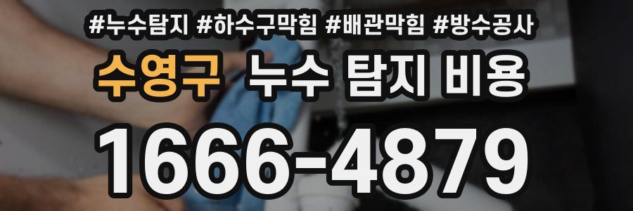 수영구 누수 탐지 비용