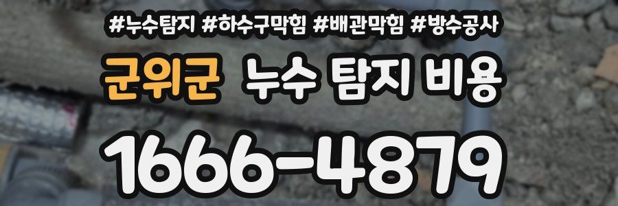 군위군 누수 탐지 비용