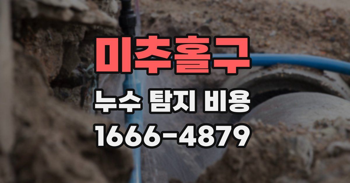 미추홀구 누수 탐지 비용