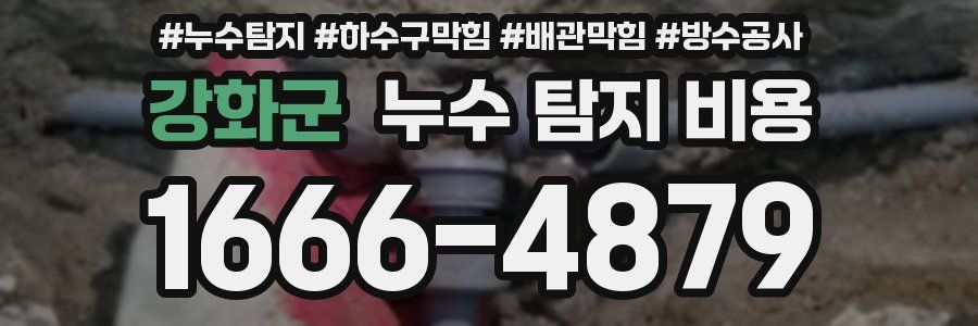 강화군 누수 탐지 비용