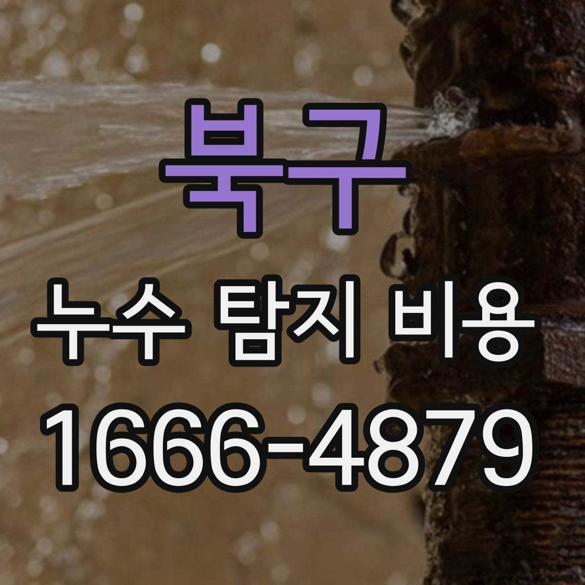 북구 누수 탐지 비용
