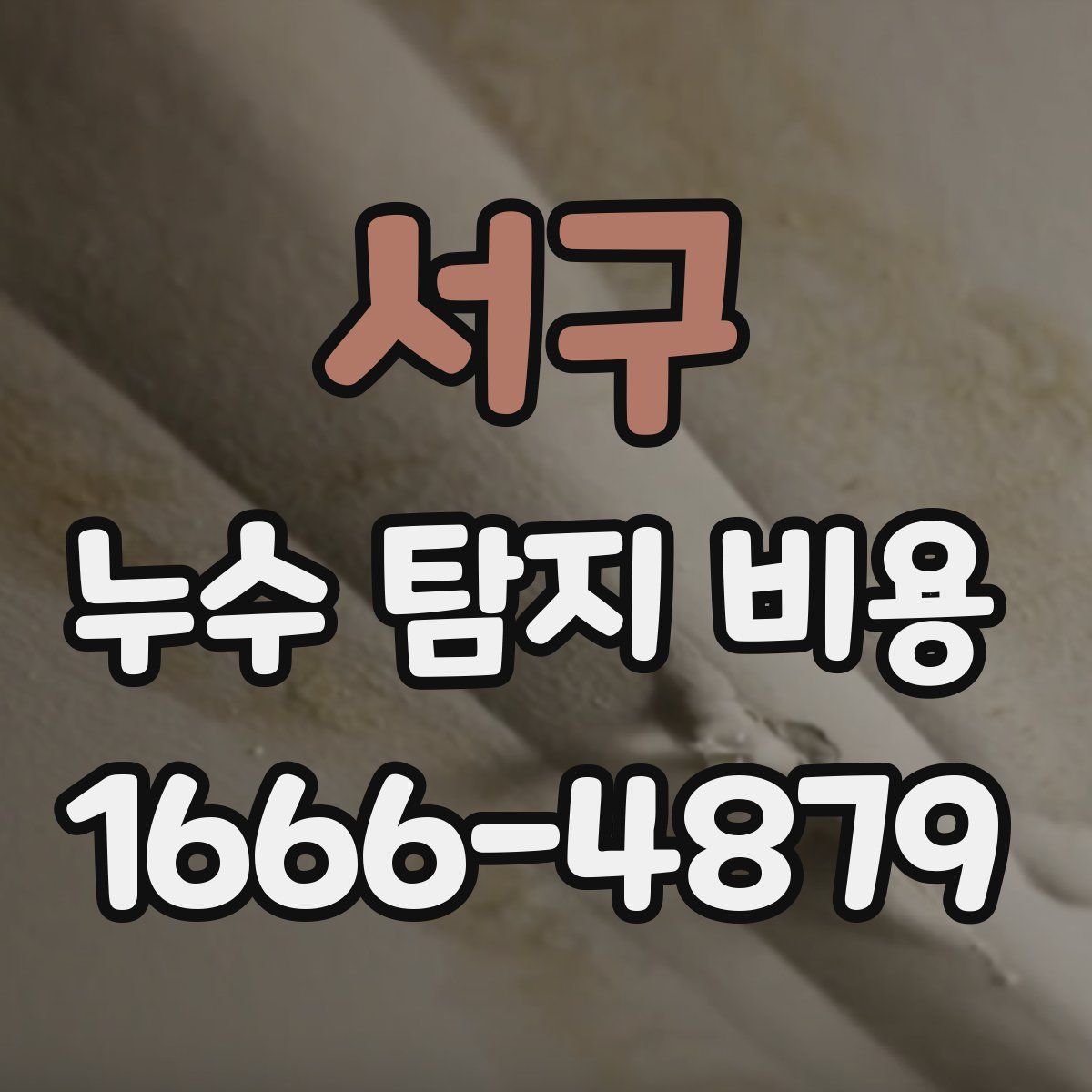 서구 누수 탐지 비용