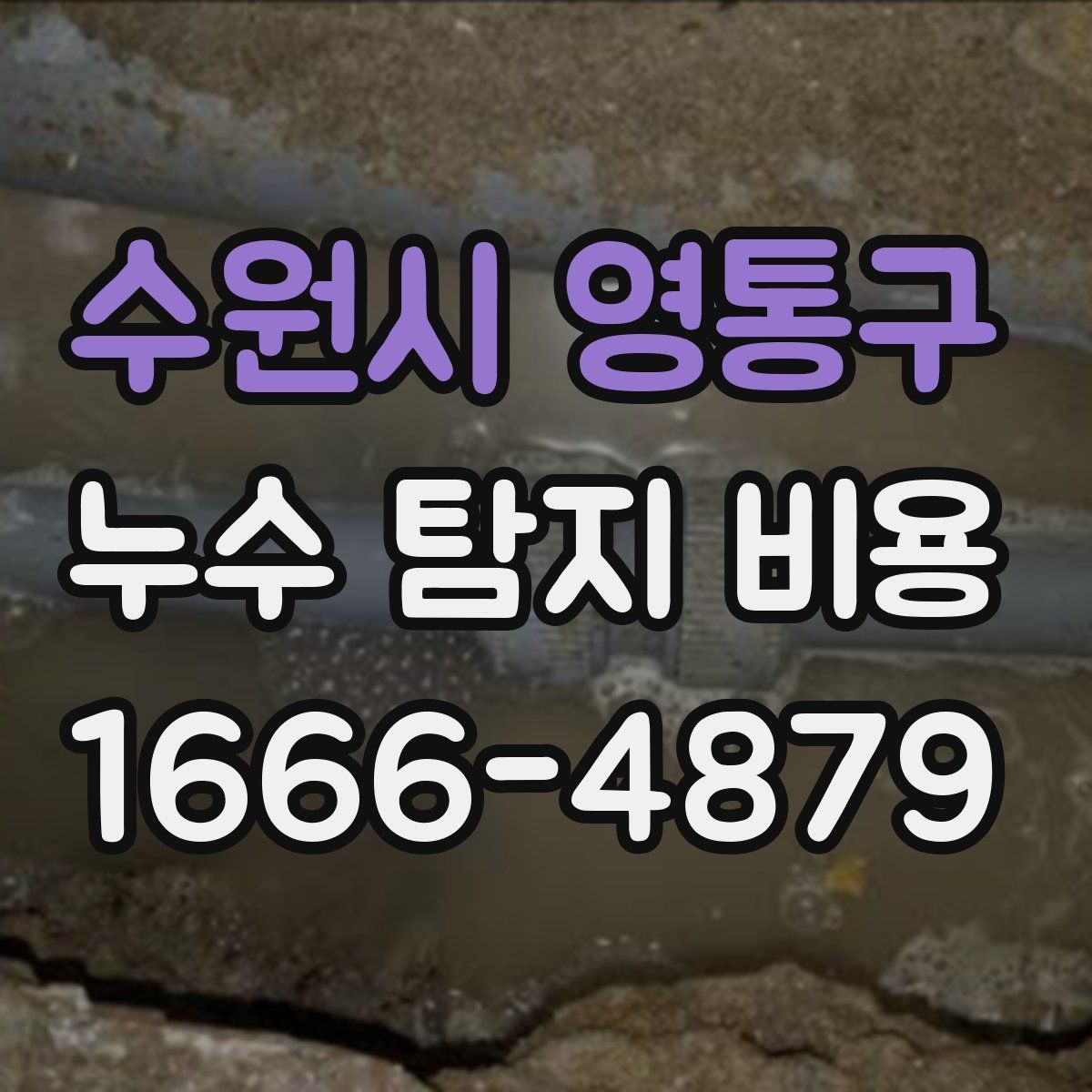 수원시 영통구 누수 탐지 비용