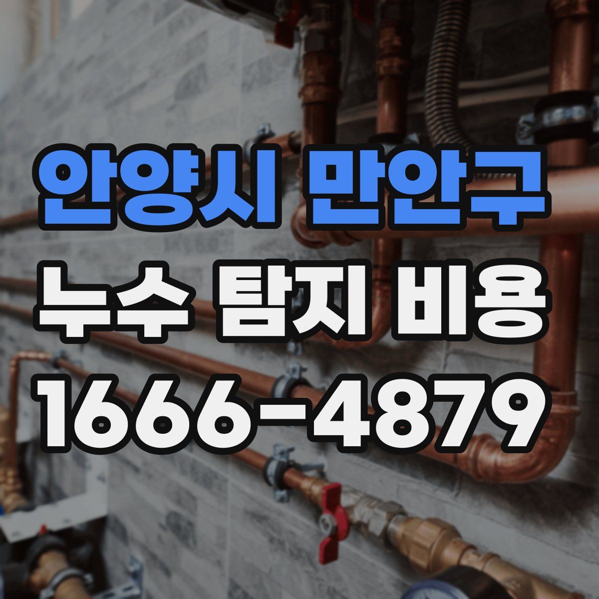 안양시 만안구 누수 탐지 비용