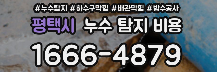 평택시 누수 탐지 비용