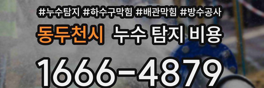 동두천시 누수 탐지 비용