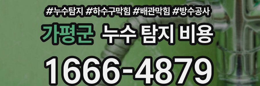 가평군 누수 탐지 비용