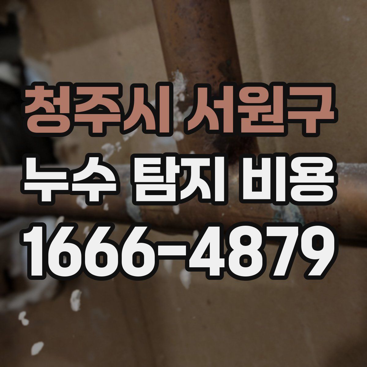 청주시 서원구 누수 탐지 비용