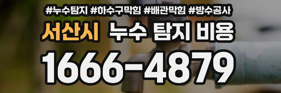 서산시 누수 탐지 비용