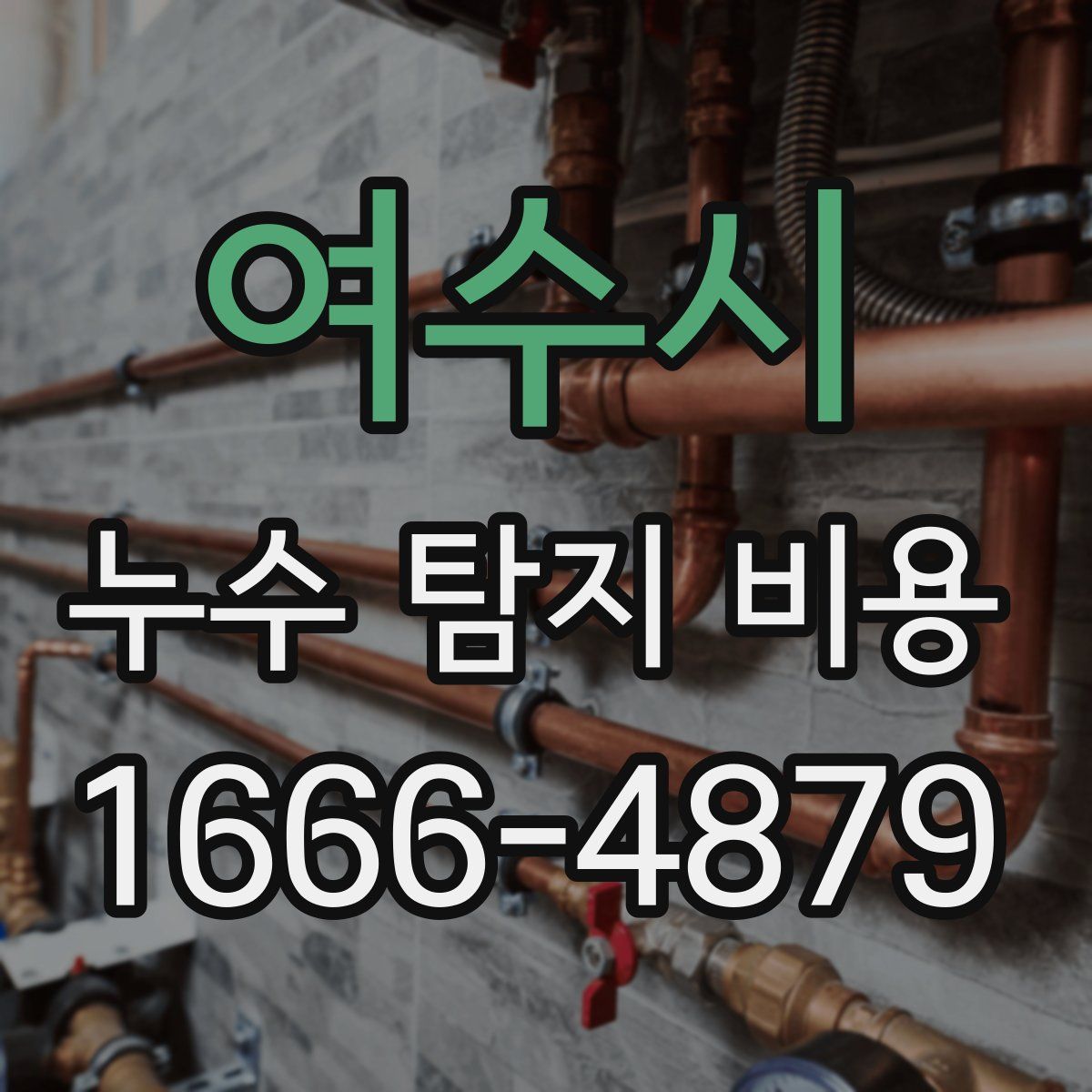 여수시 누수 탐지 비용