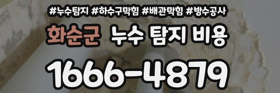 화순군 누수 탐지 비용
