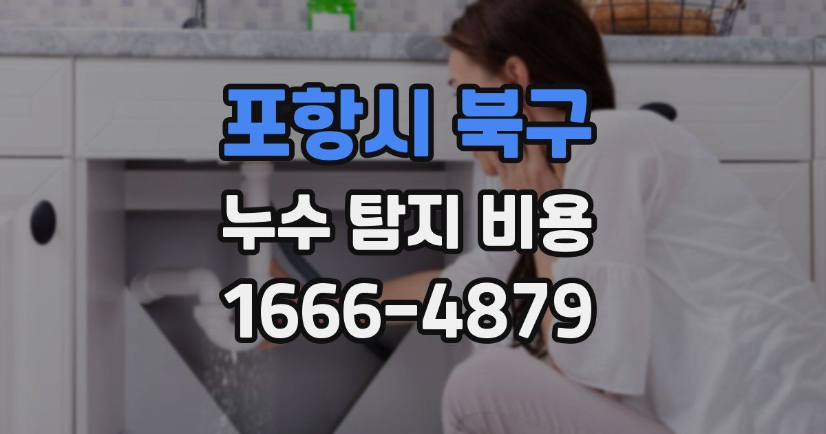 포항시 북구 누수 탐지 비용