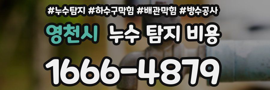 영천시 누수 탐지 비용