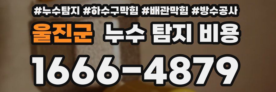 울진군 누수 탐지 비용