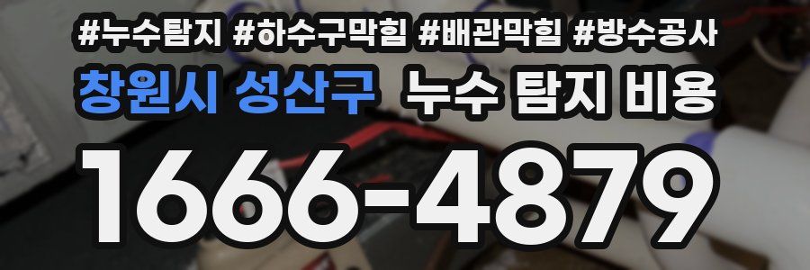 창원시 성산구 누수 탐지 비용