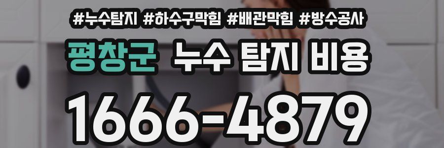 평창군 누수 탐지 비용