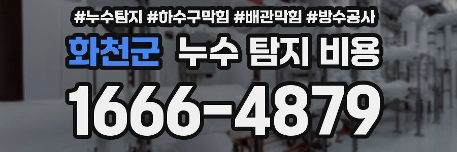 화천군 누수 탐지 비용