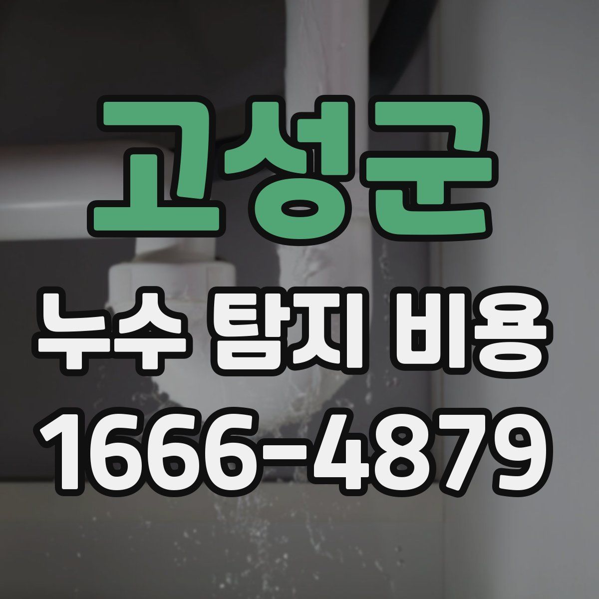 고성군 누수 탐지 비용