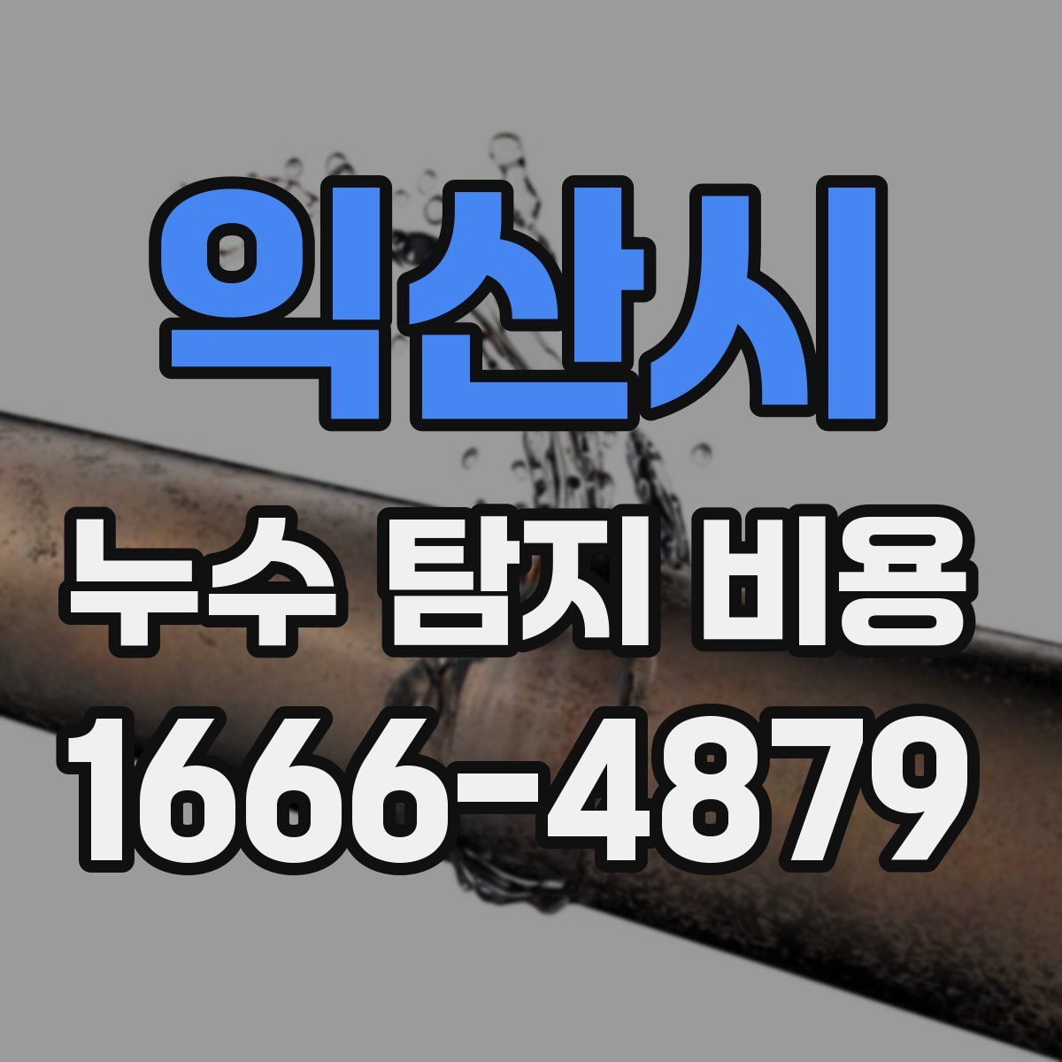 익산시 누수 탐지 비용