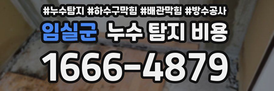 임실군 누수 탐지 비용