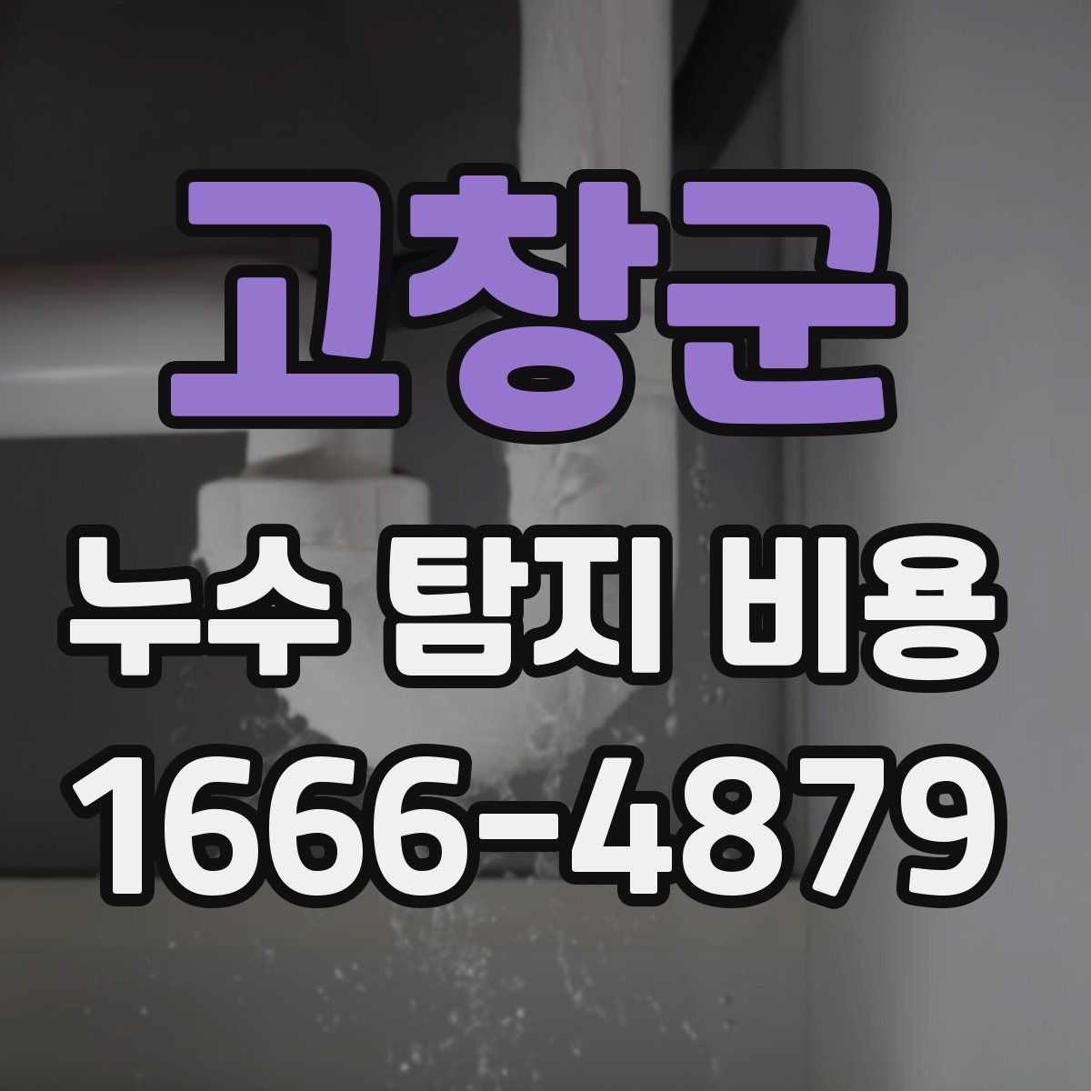 고창군 누수 탐지 비용