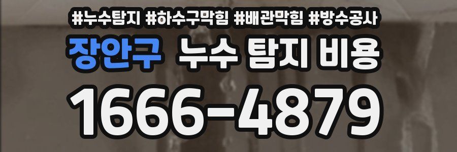 장안구 누수 탐지 비용