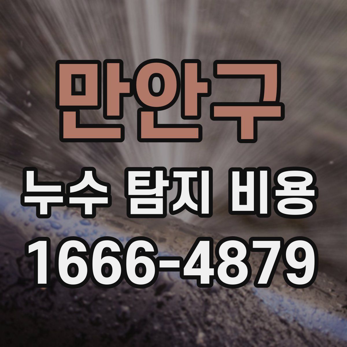 만안구 누수 탐지 비용