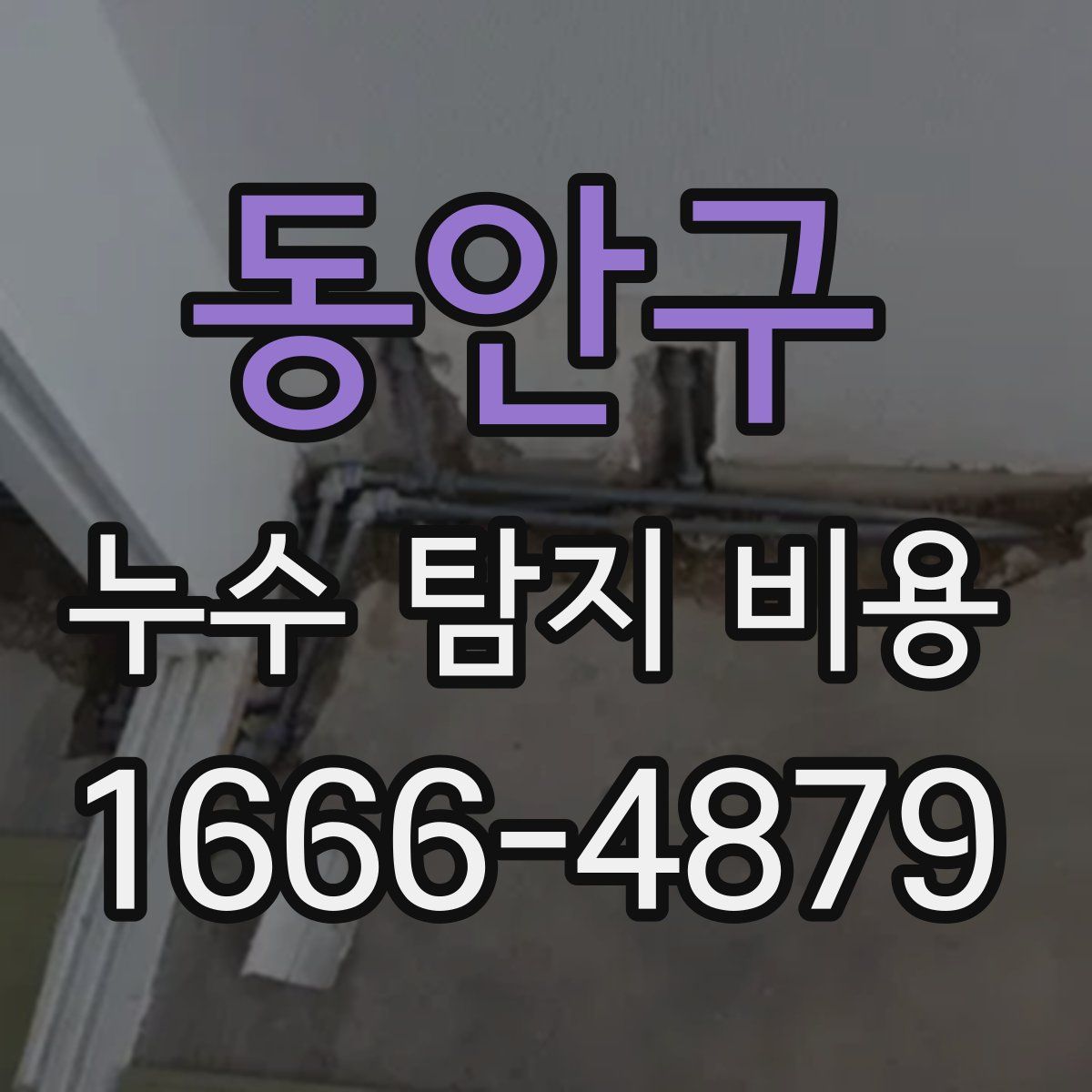 동안구 누수 탐지 비용