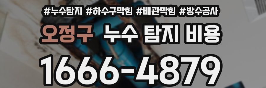 오정구 누수 탐지 비용