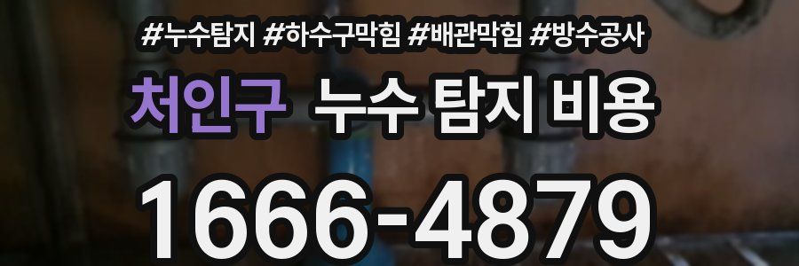 처인구 누수 탐지 비용