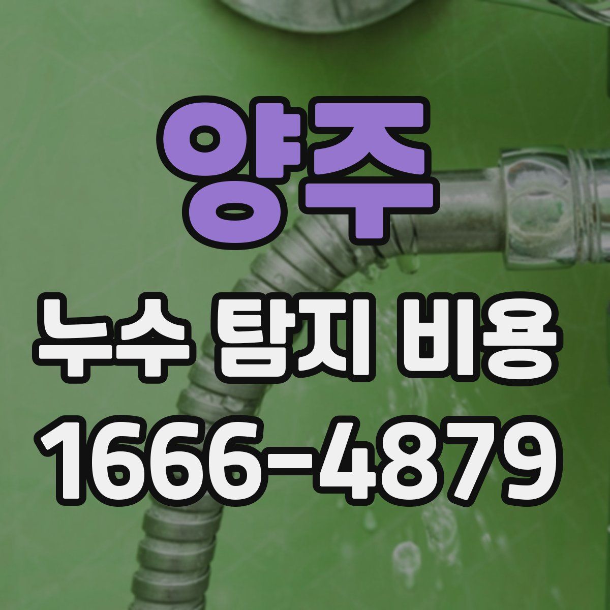 양주 누수 탐지 비용