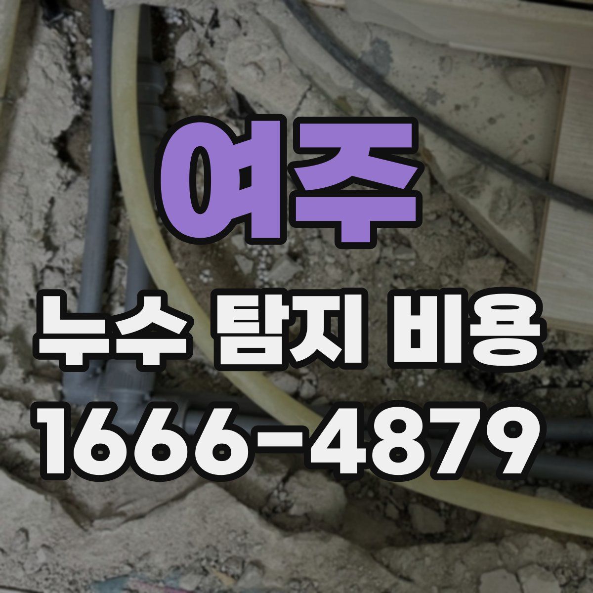 여주 누수 탐지 비용