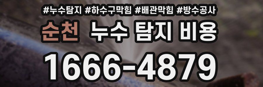 순천 누수 탐지 비용