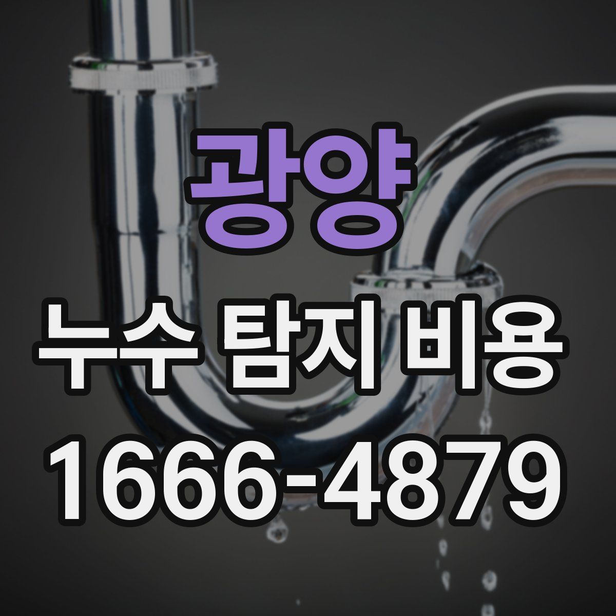 광양 누수 탐지 비용