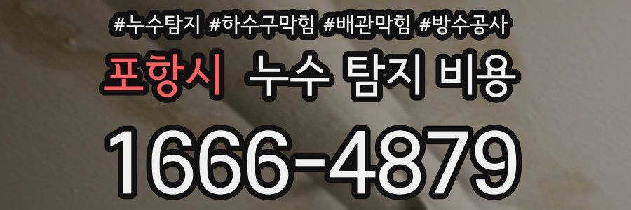 포항시 누수 탐지 비용