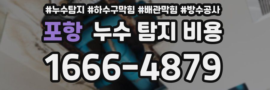 포항 누수 탐지 비용