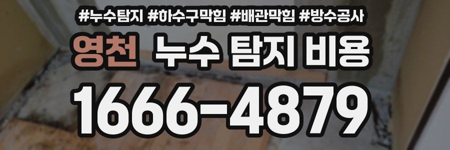 영천 누수 탐지 비용