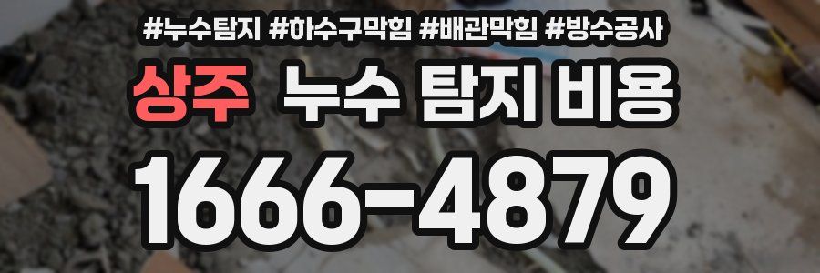 상주 누수 탐지 비용